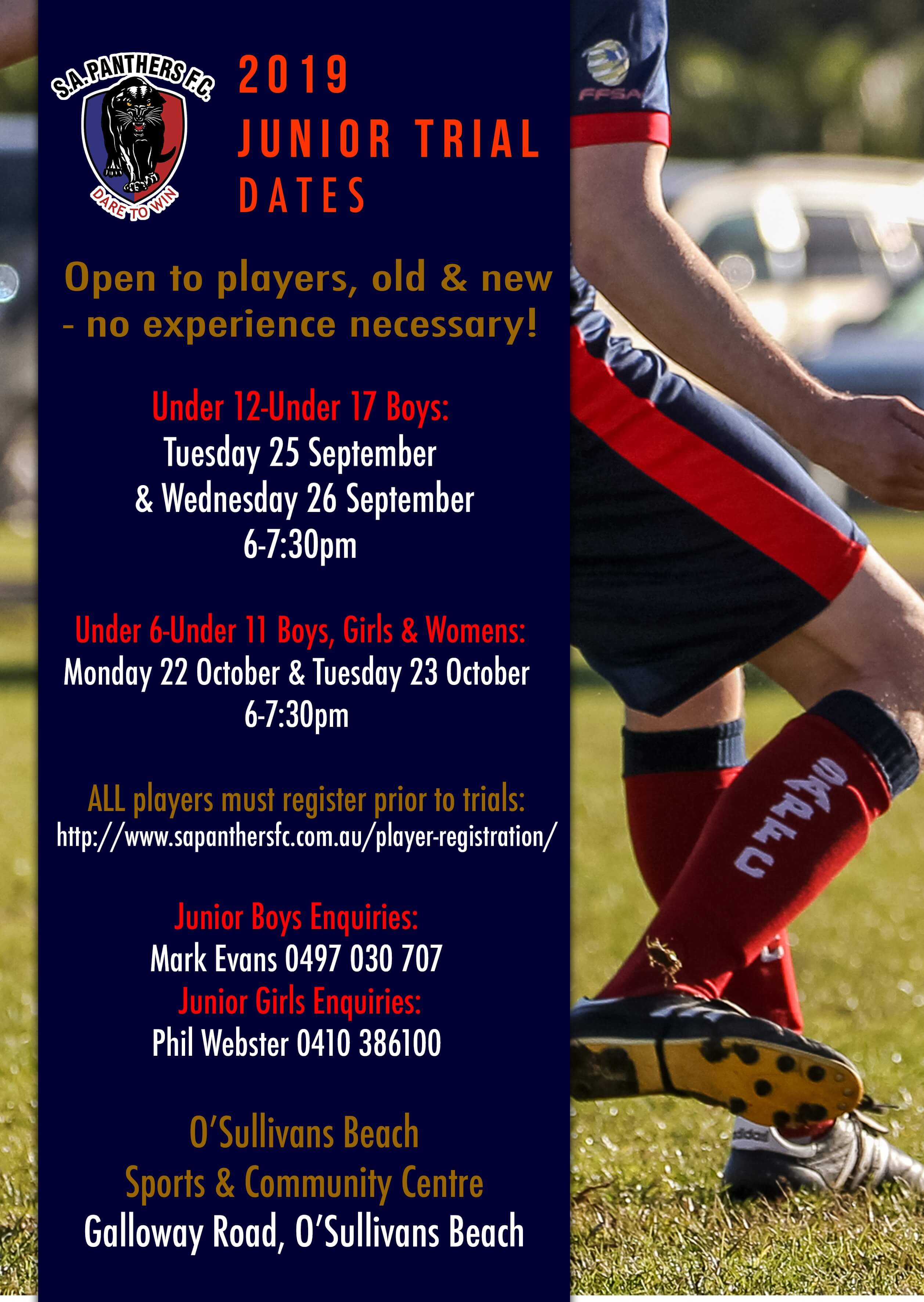 South Adelaide 2019 Trials