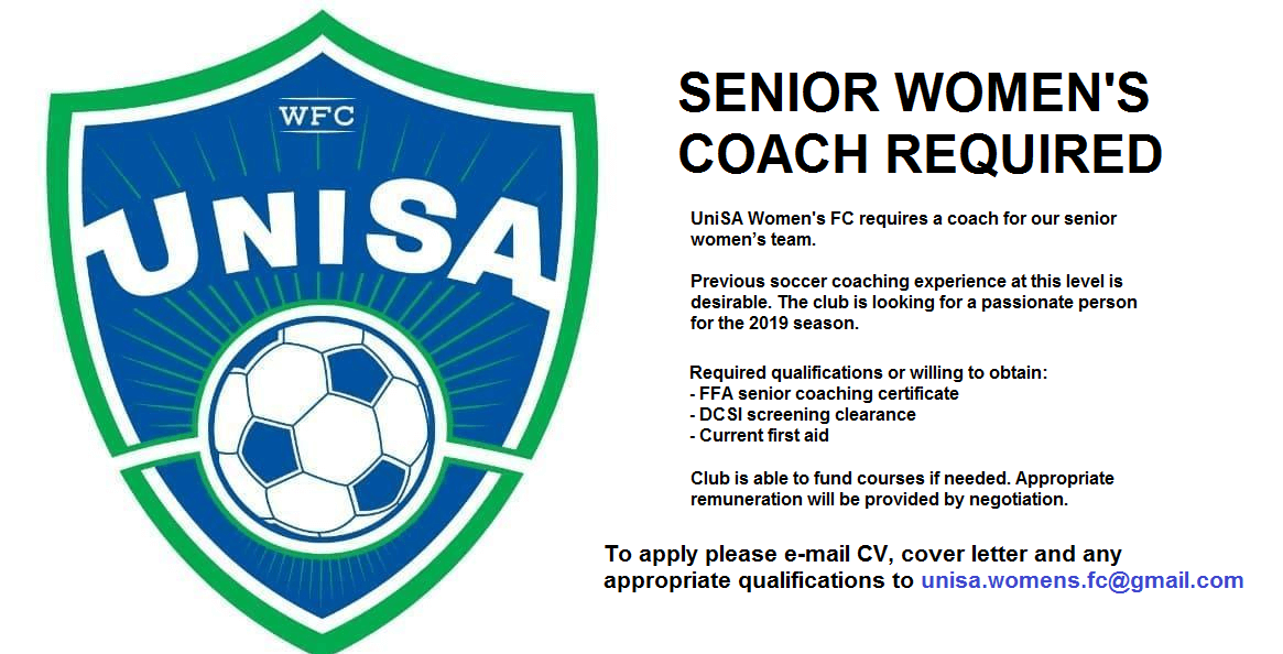 UniSA WFC Coaching Ad