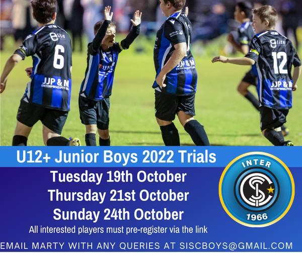 Salisbury Inter Junior Boys Trials