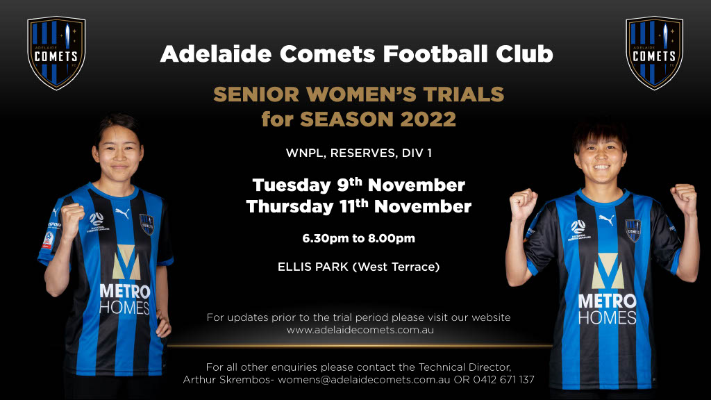 Comets Senior Women's Trials 2022