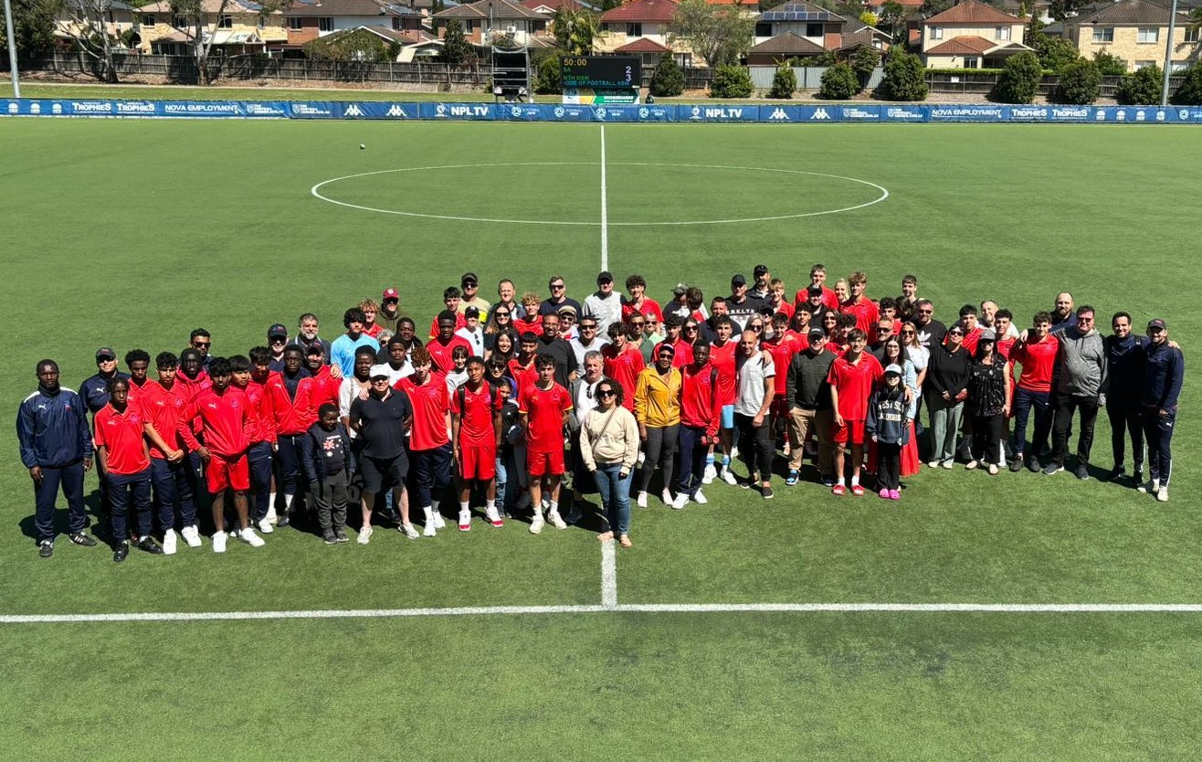 FSA group of coaching staff, players, and parents.