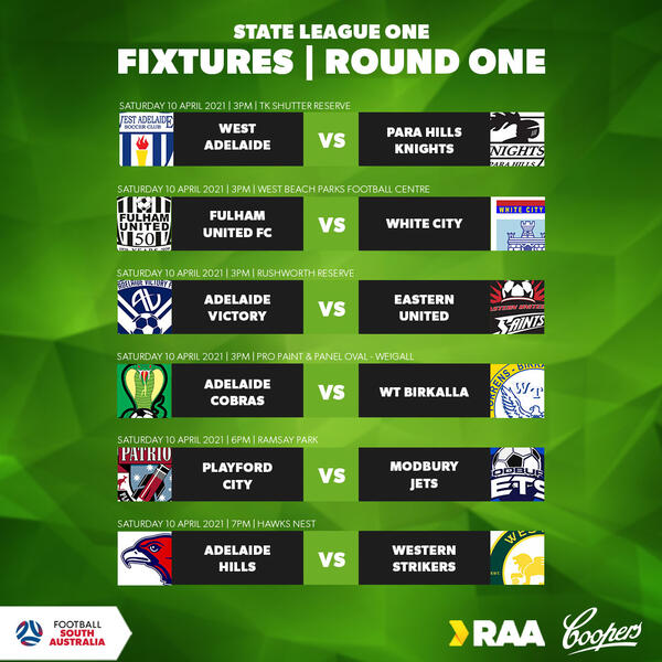 State League One Fixtures State League One Fixtures