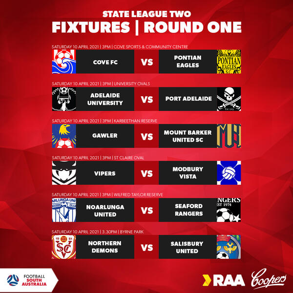 State League Two Fixtures State League Two Fixtures